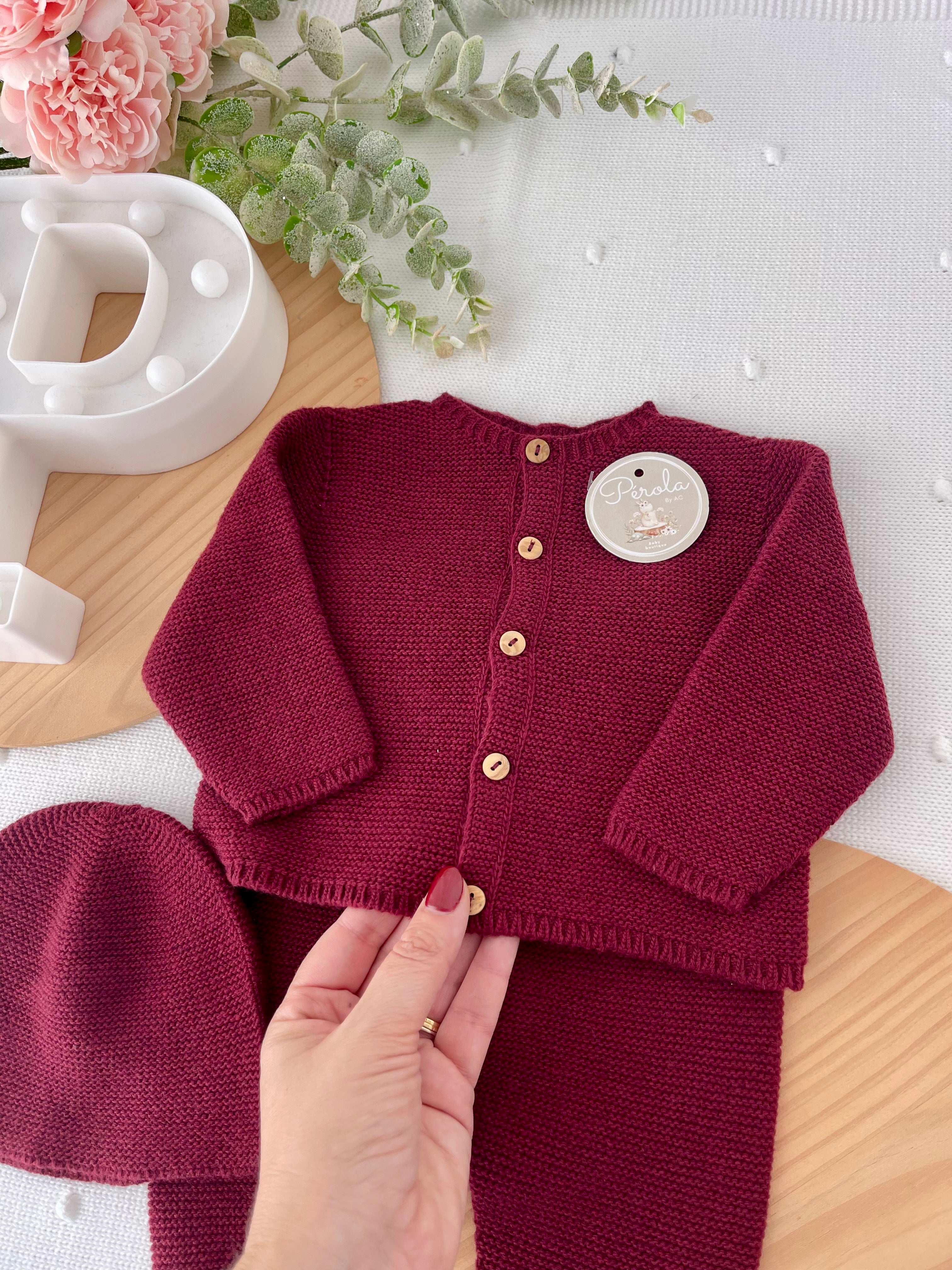 Conjunto em lã e cachemira