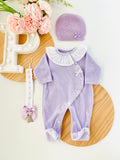 Babygrow Carinho em veludo com golinha grande