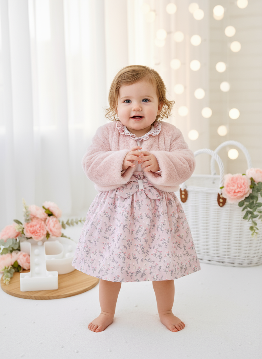 Bebé em pé - vista completa