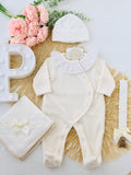 Babygrow Carinho em veludo com golinha grande