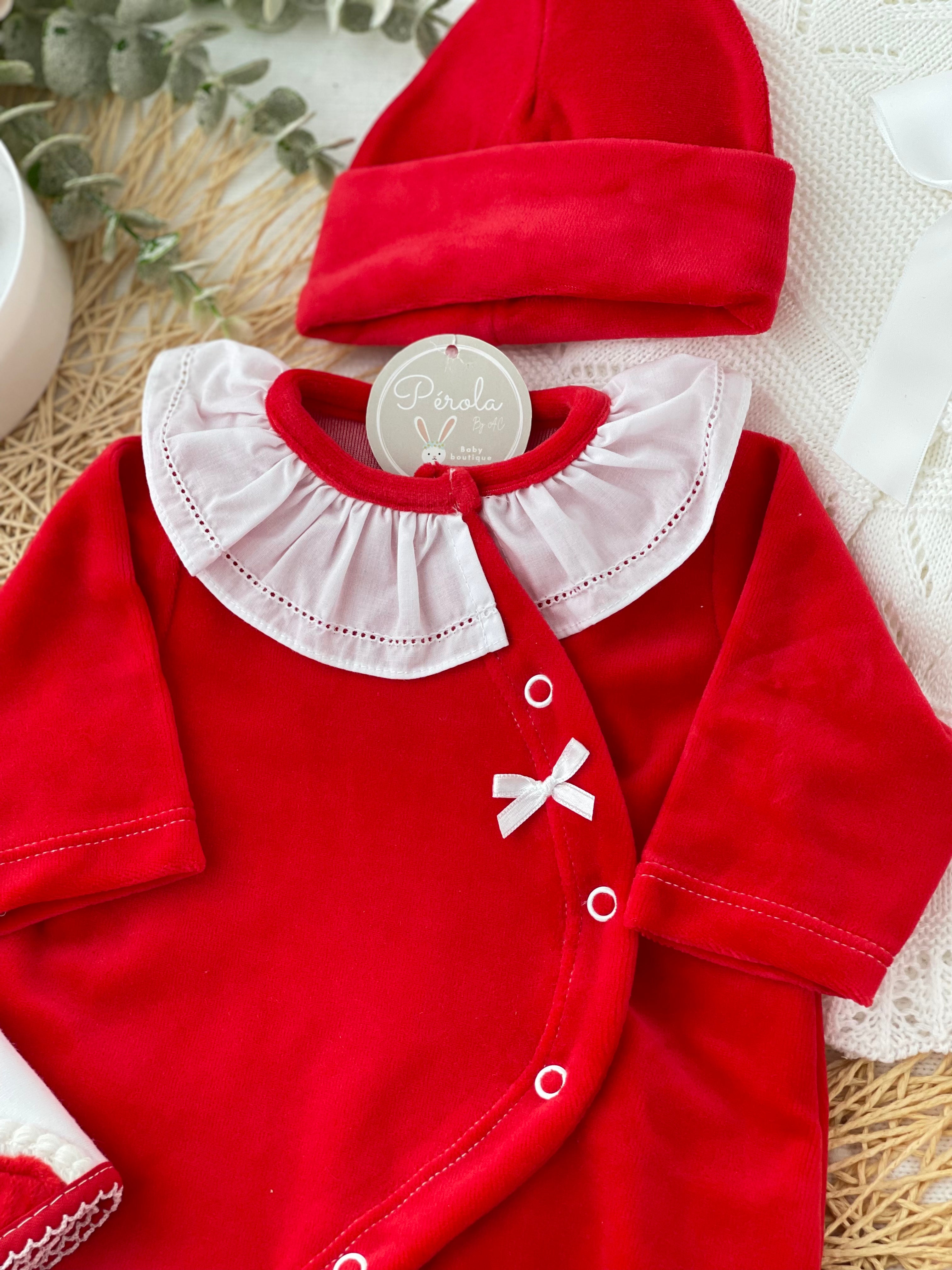 Babygrow Carinho em veludo com golinha grande