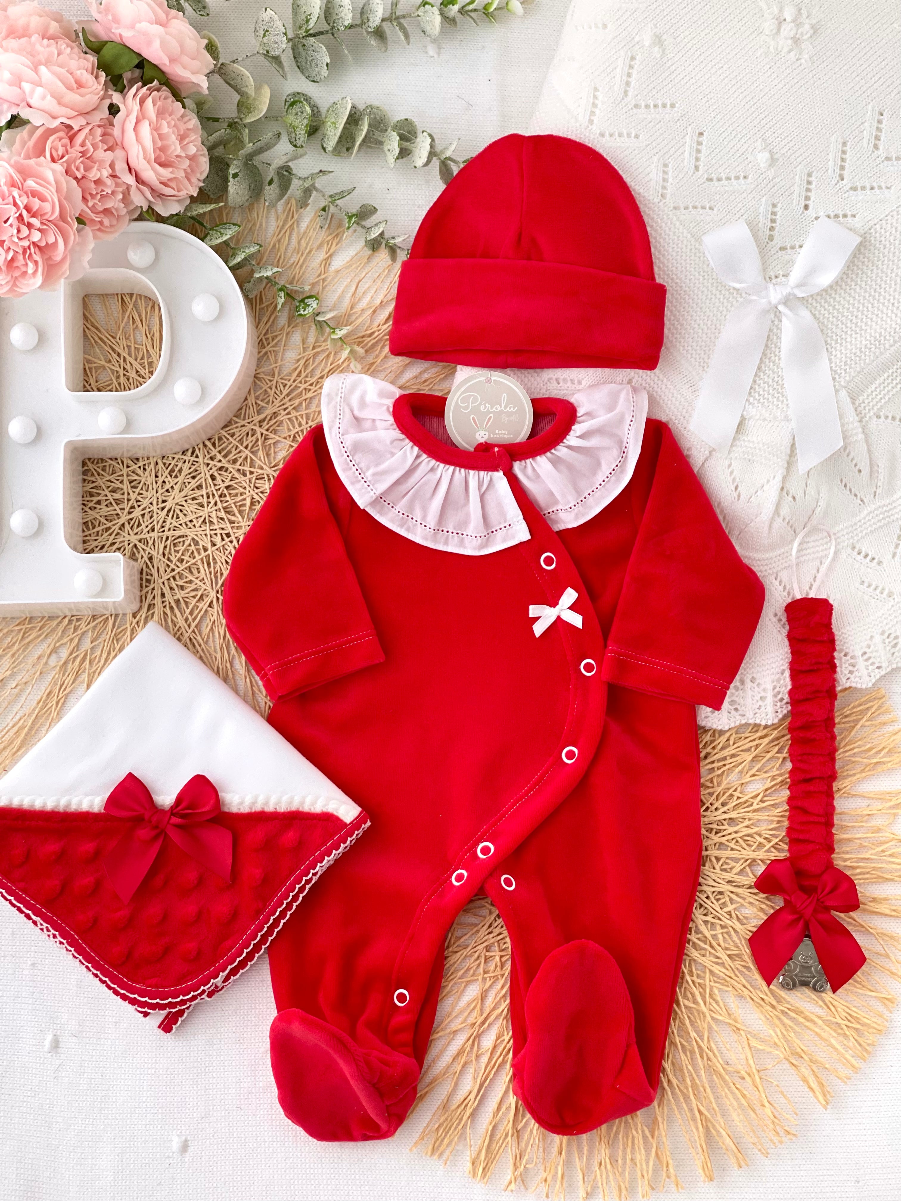 Babygrow Carinho em veludo com golinha grande