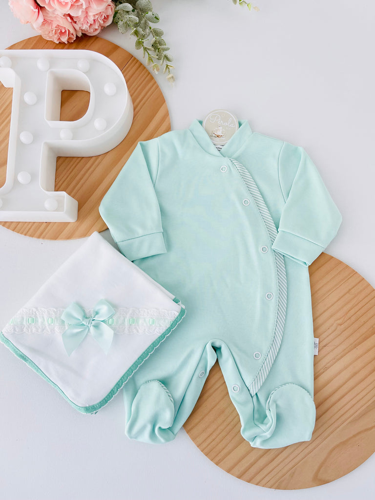 Babygrow riscas em algodão