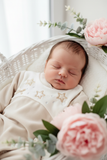 Babygrow Veludo Bebé com Estrelas Bordadas - Recém-Nascido