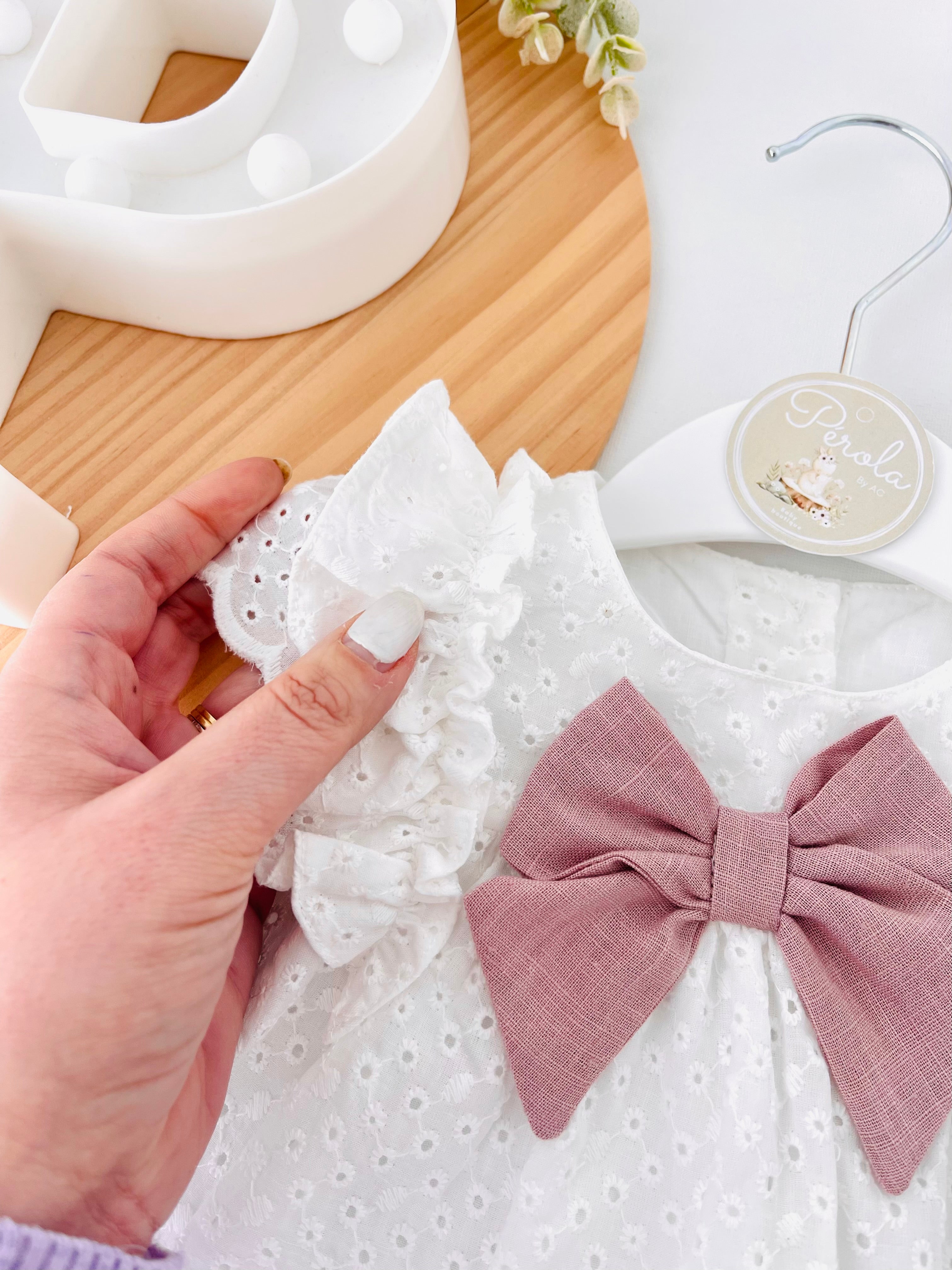 Conjunto Maria : vestido e tapa fraldas