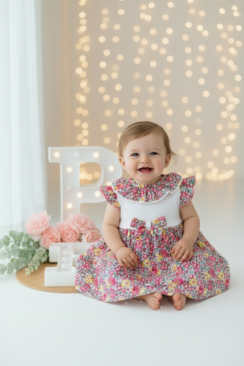 Conjunto vestido e tapa fraldas