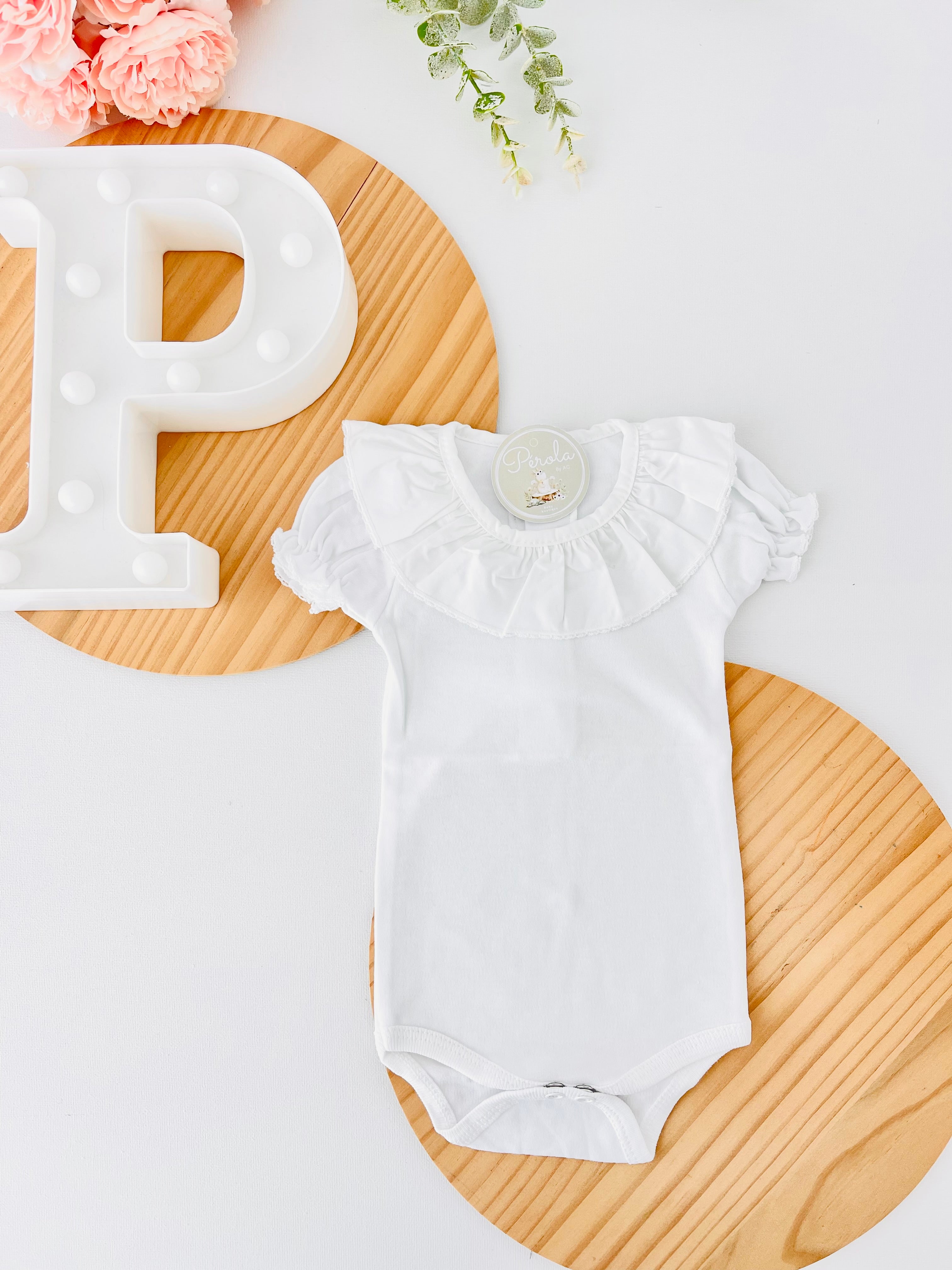 Body de manga curta com golinha