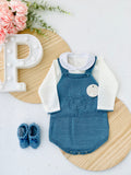 Conjunto azul: fofo e camisola Primavera/Verão