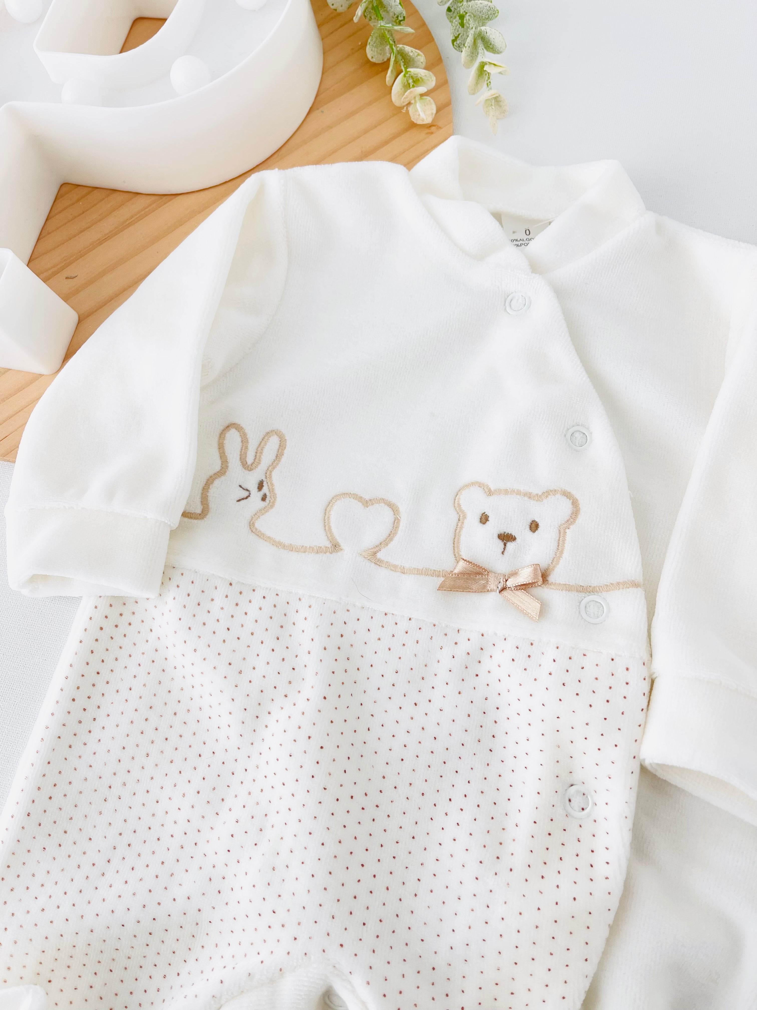 Babygrow linha do Amor em Veludo