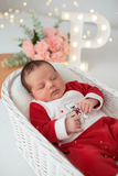 Babygrow corações em veludo
