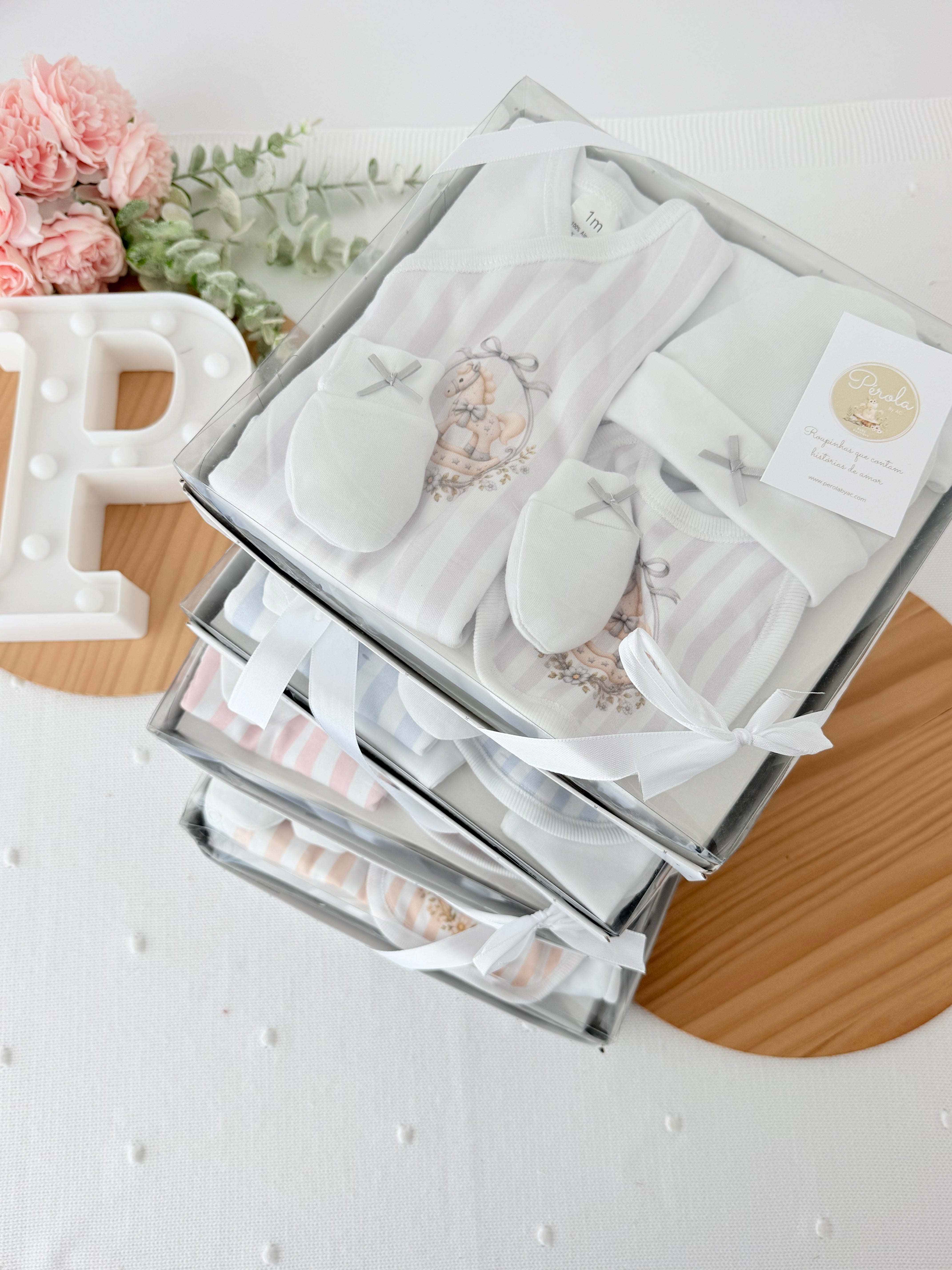 Pack roupa maternidade - tema cavalinho