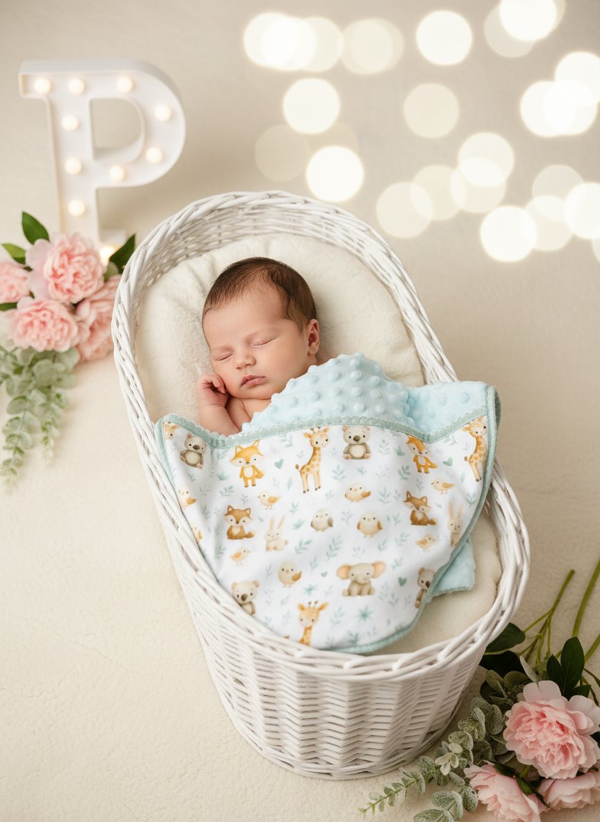 Manta tema Animais amorosos