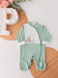 Babygrow pompom algodão