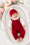 Saída maternidade vermelho menina Outono Inverno