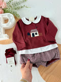 Conjunto casinha unissexo: camisola e calções