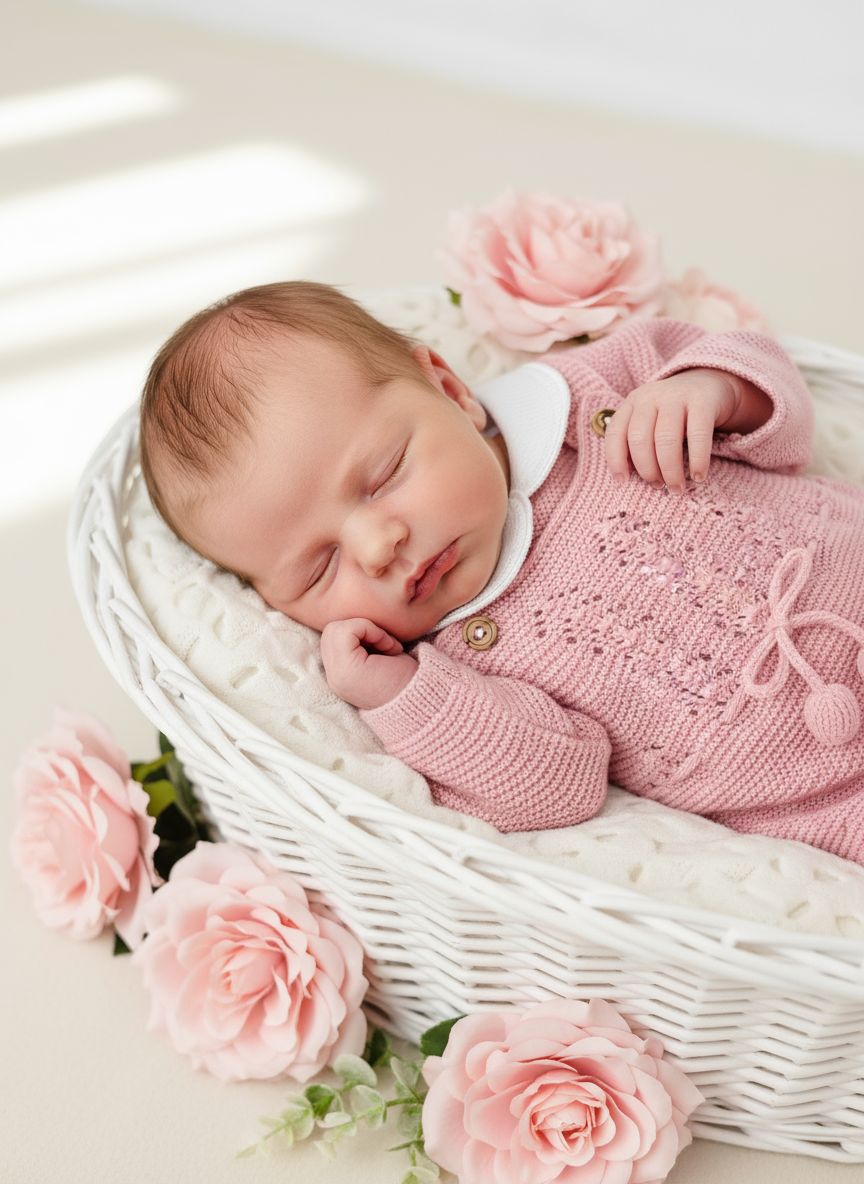 Saída de maternidade pompons