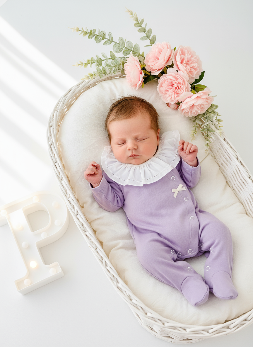 Babygrow carinho em ALGODÃO com golinha grande