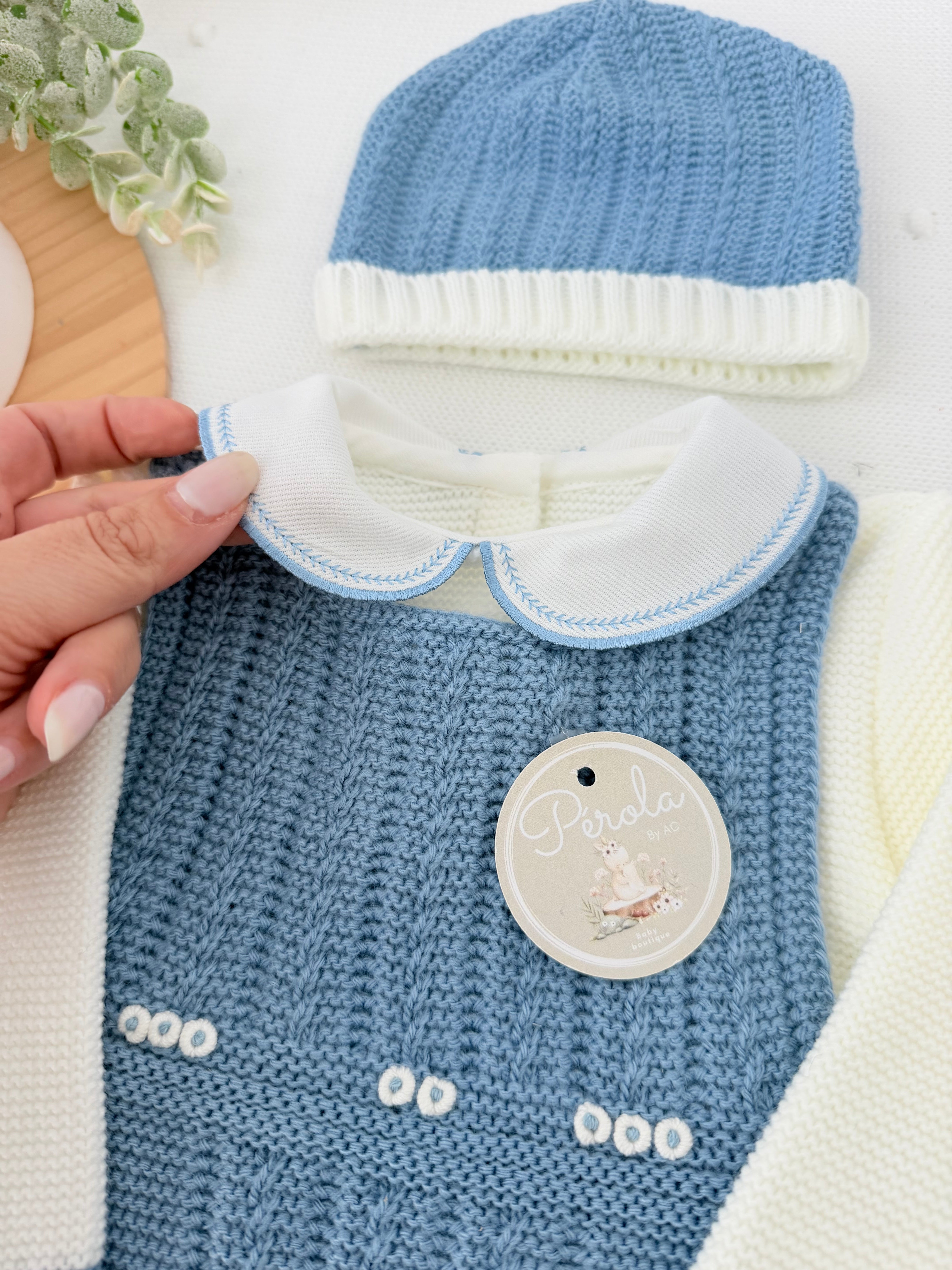 Fofo, camisola e gorro Outono Inverno 3M