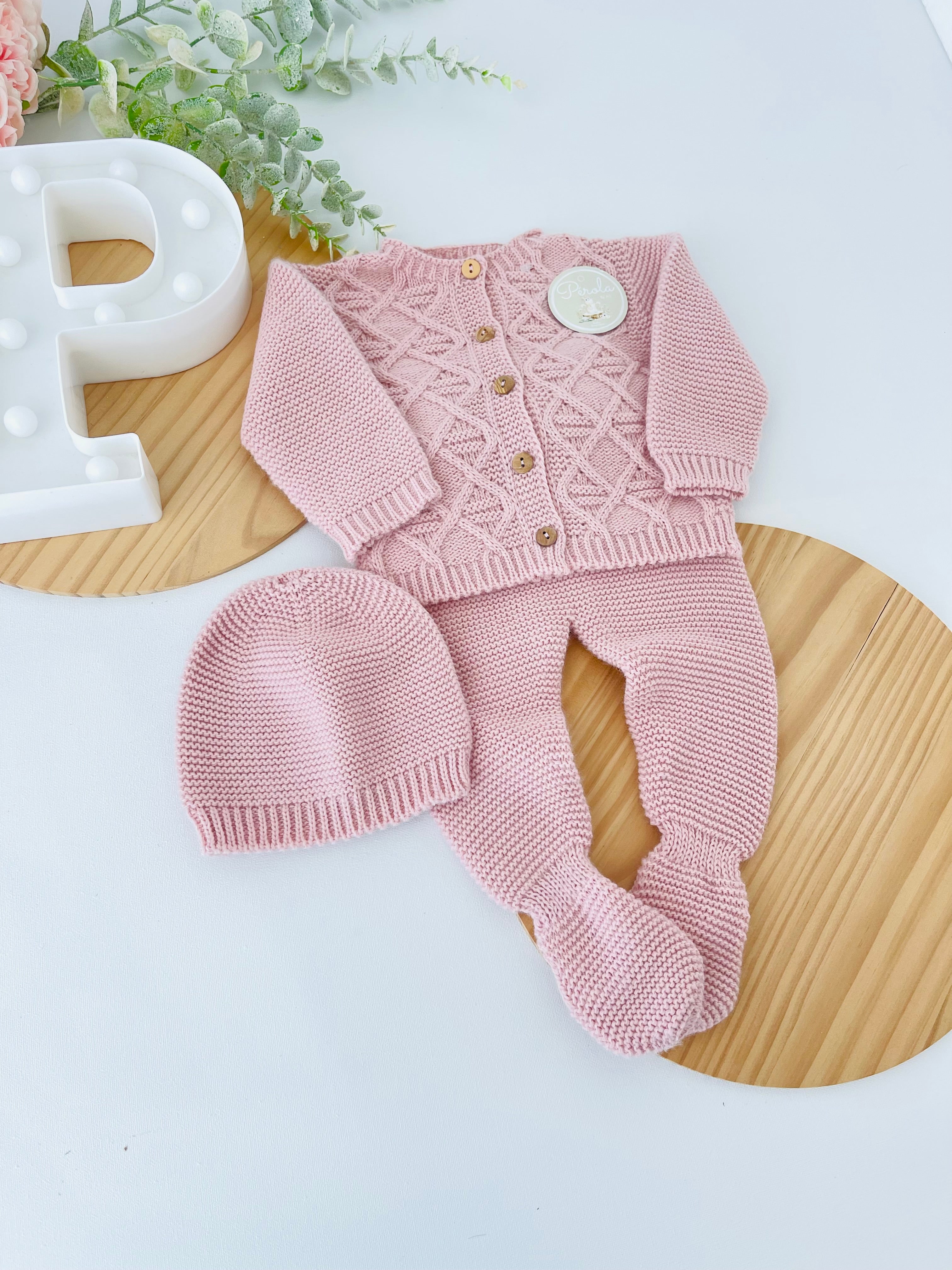 Conjunto casaco, calças e gorro- Outono/Inverno 1/3M 3/6M