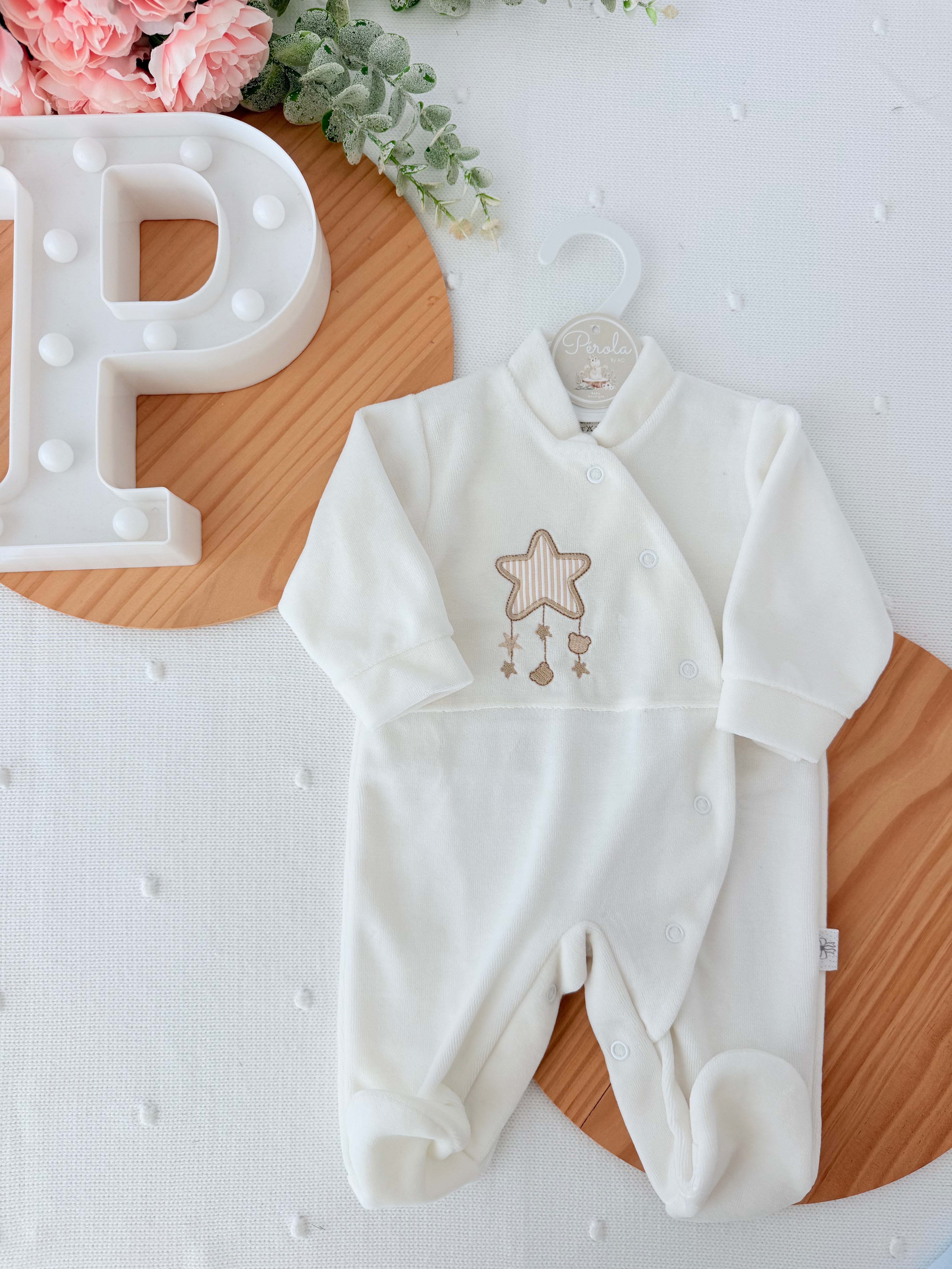Babygrow estrela veludo