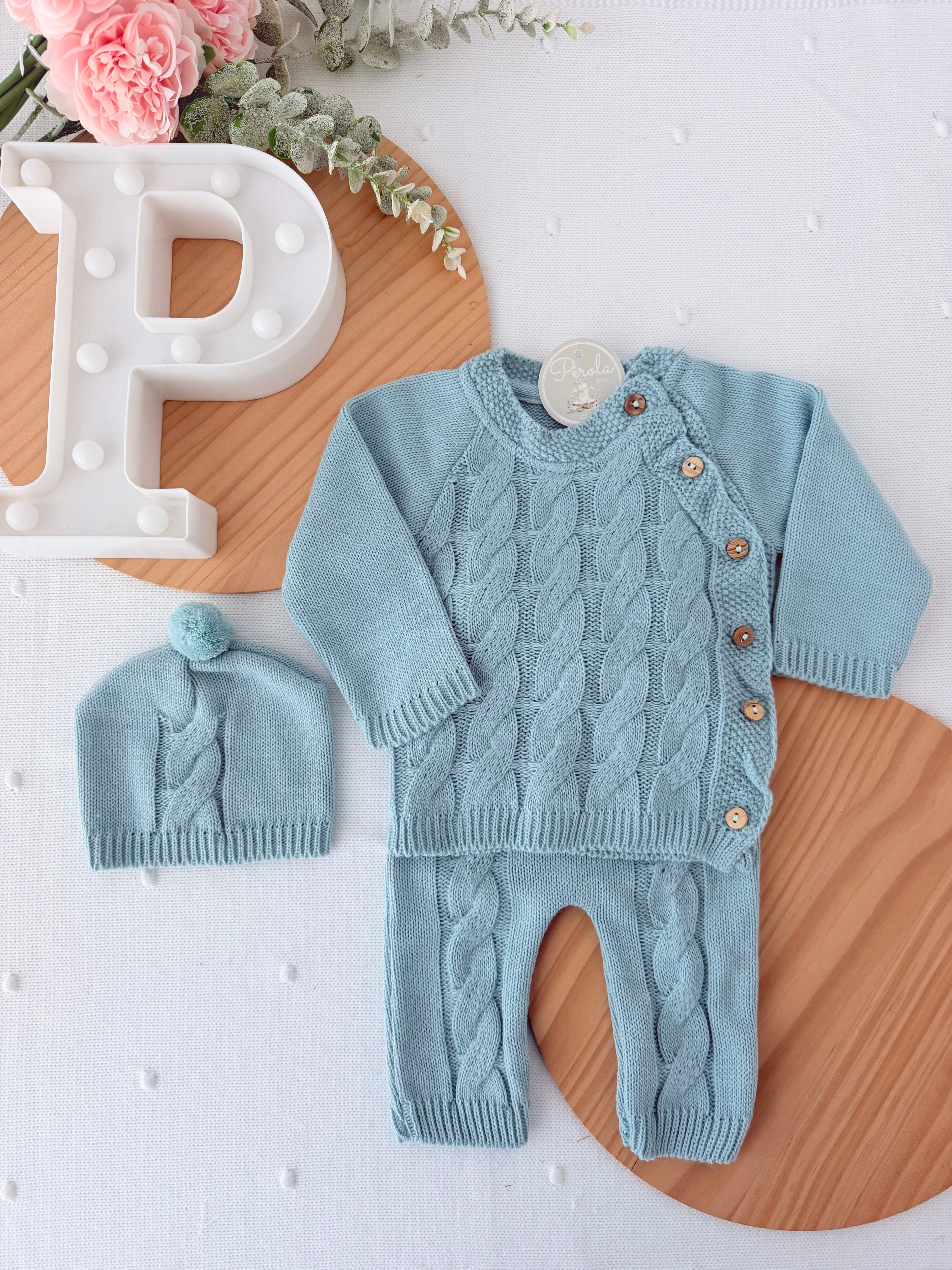 Conjunto malha Torcidos: camisola, calças e gorro