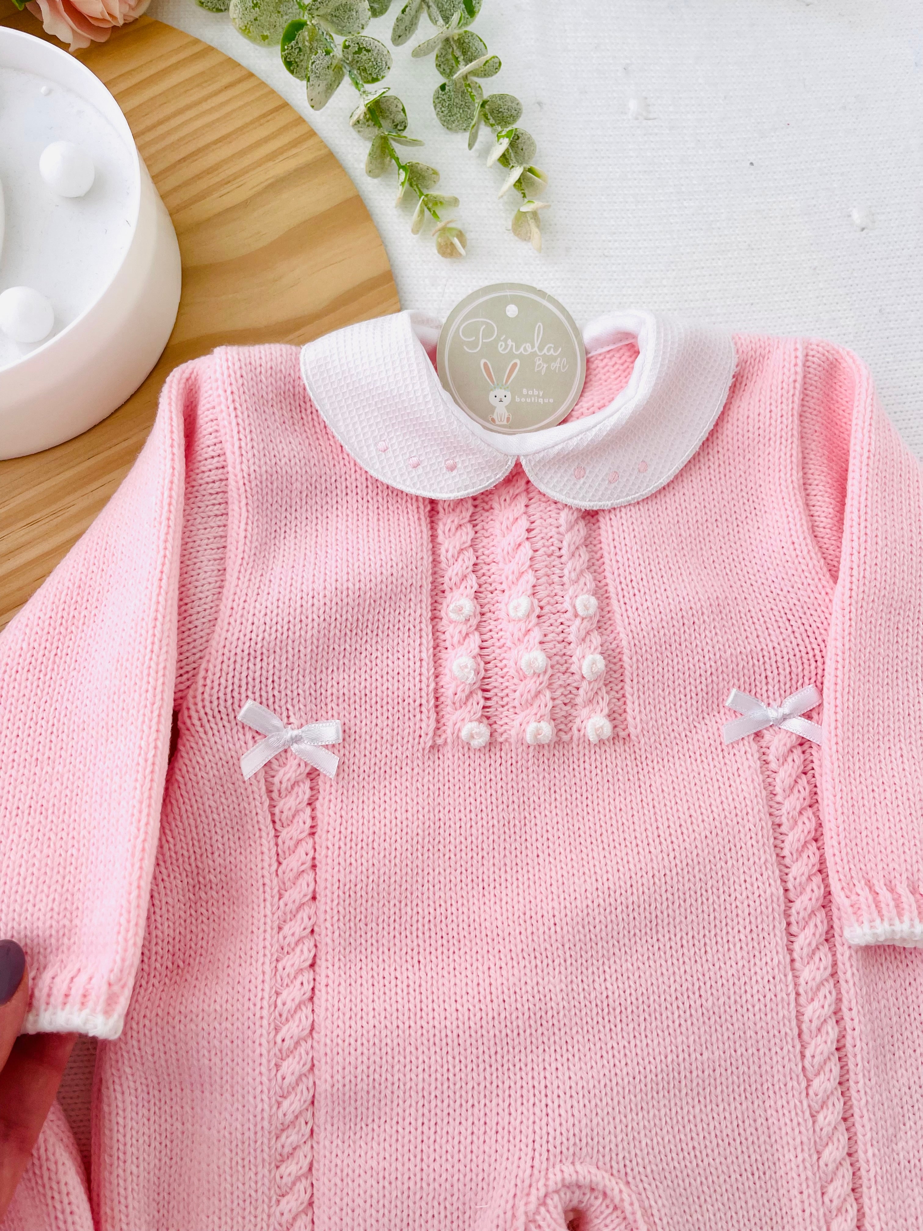 Saída de maternidade: macacão e gorro Outono/Inverno