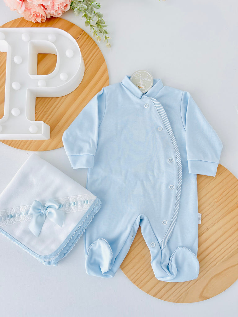 Babygrow riscas em algodão