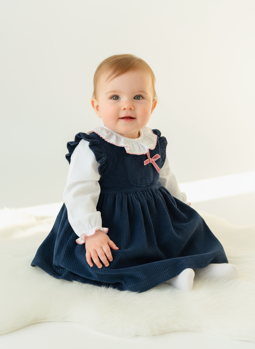 Vestido bombazine e blusa com golinha