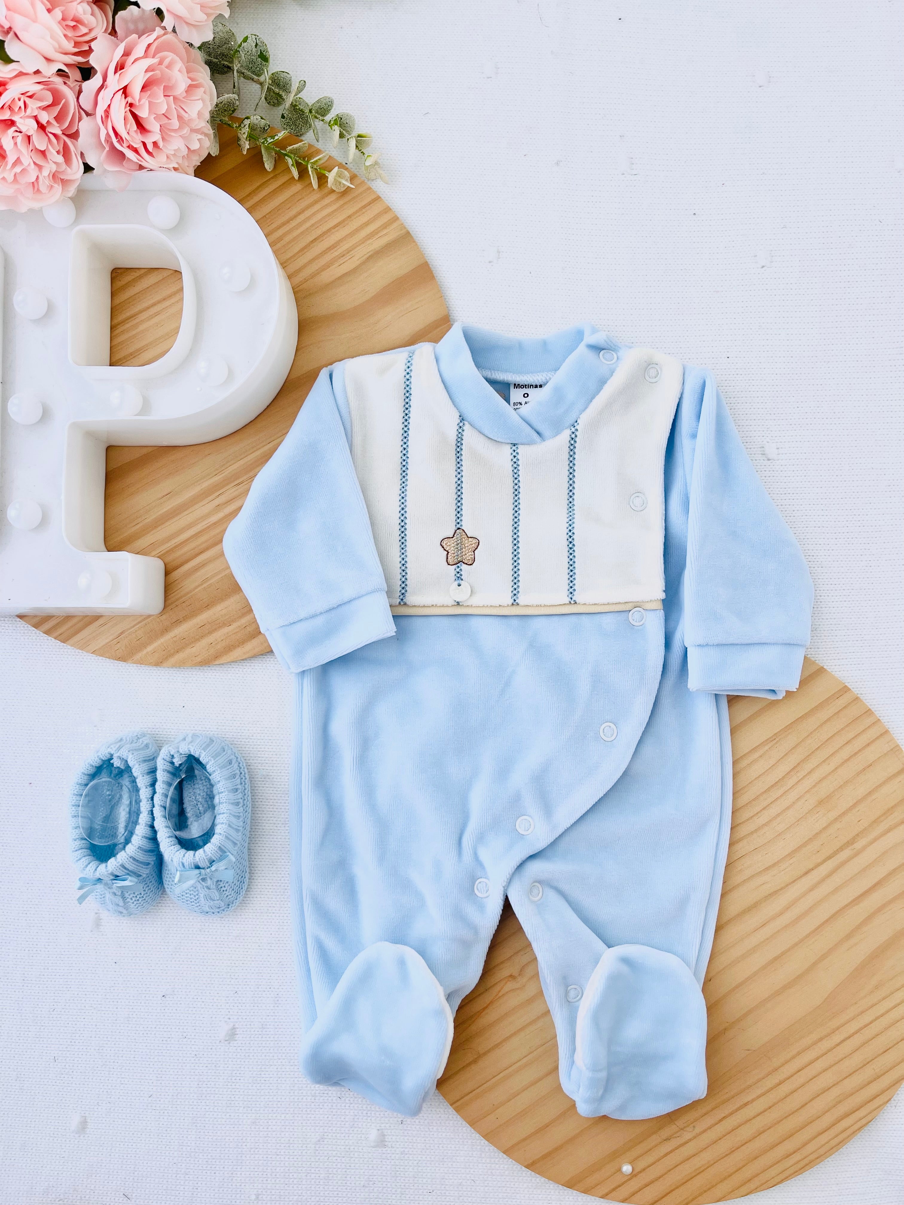 Babygrow Riscas em veludo