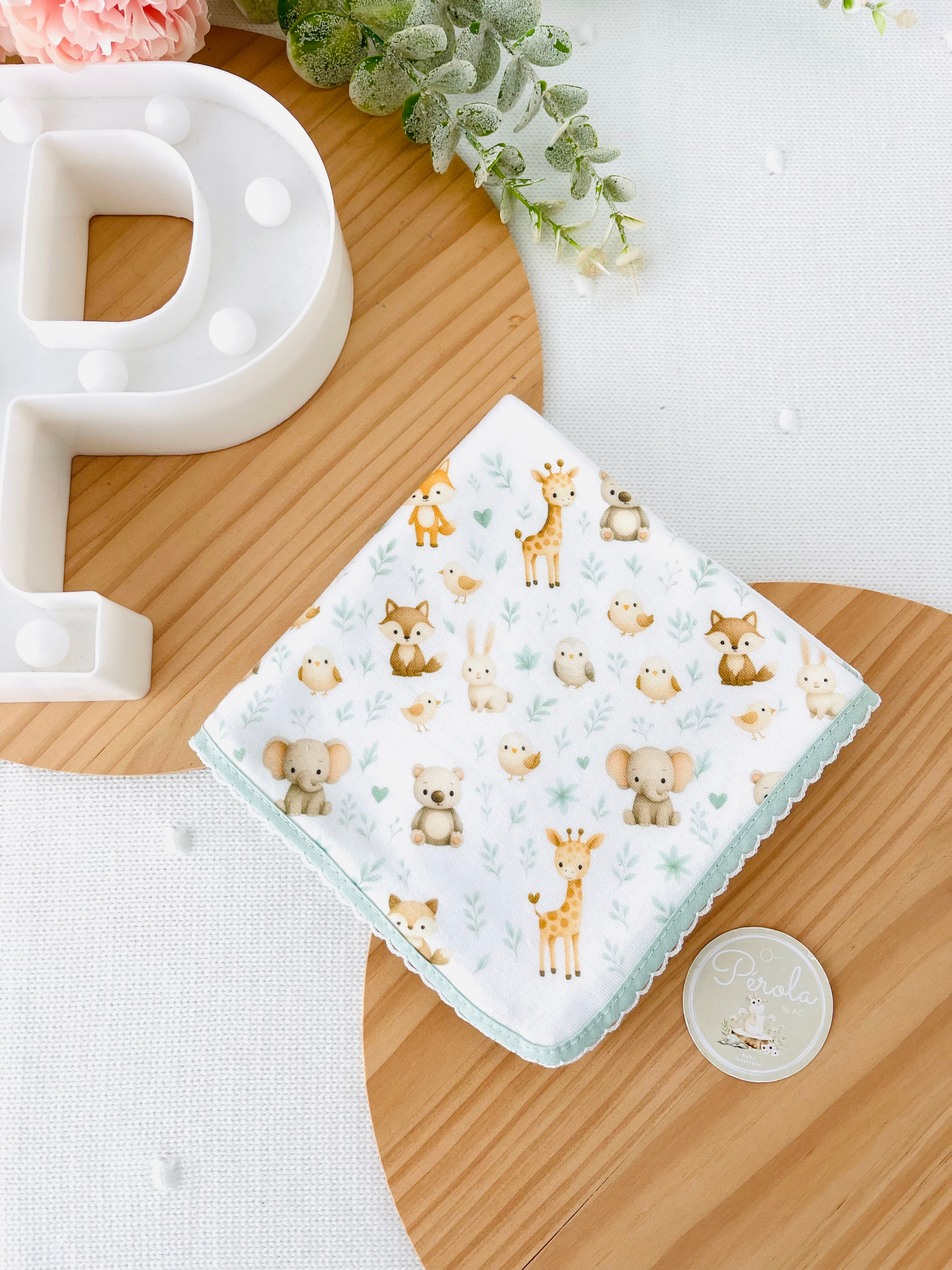 Fralda tema animais amorosos