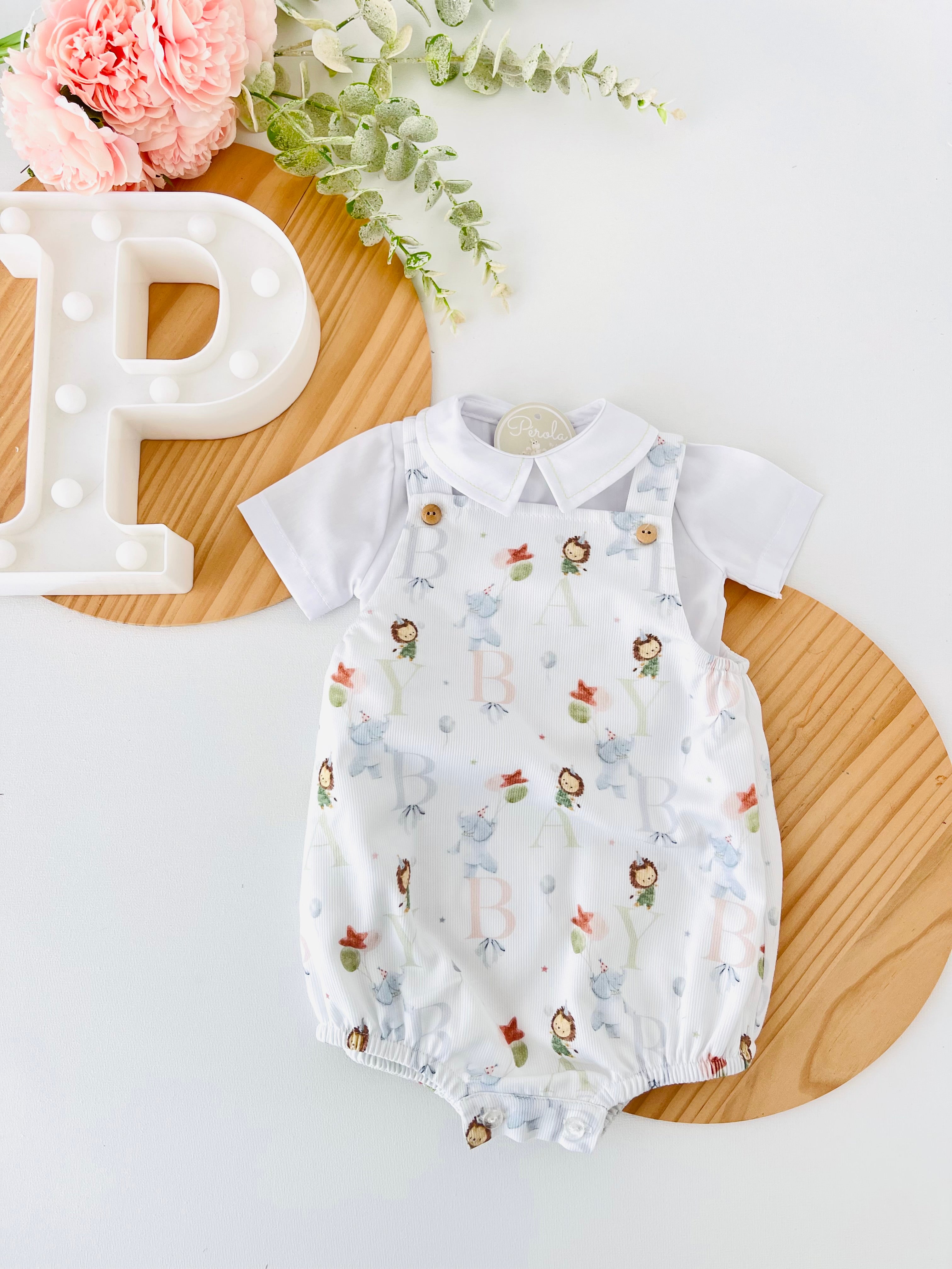 Conjunto letras: fofo e camisa