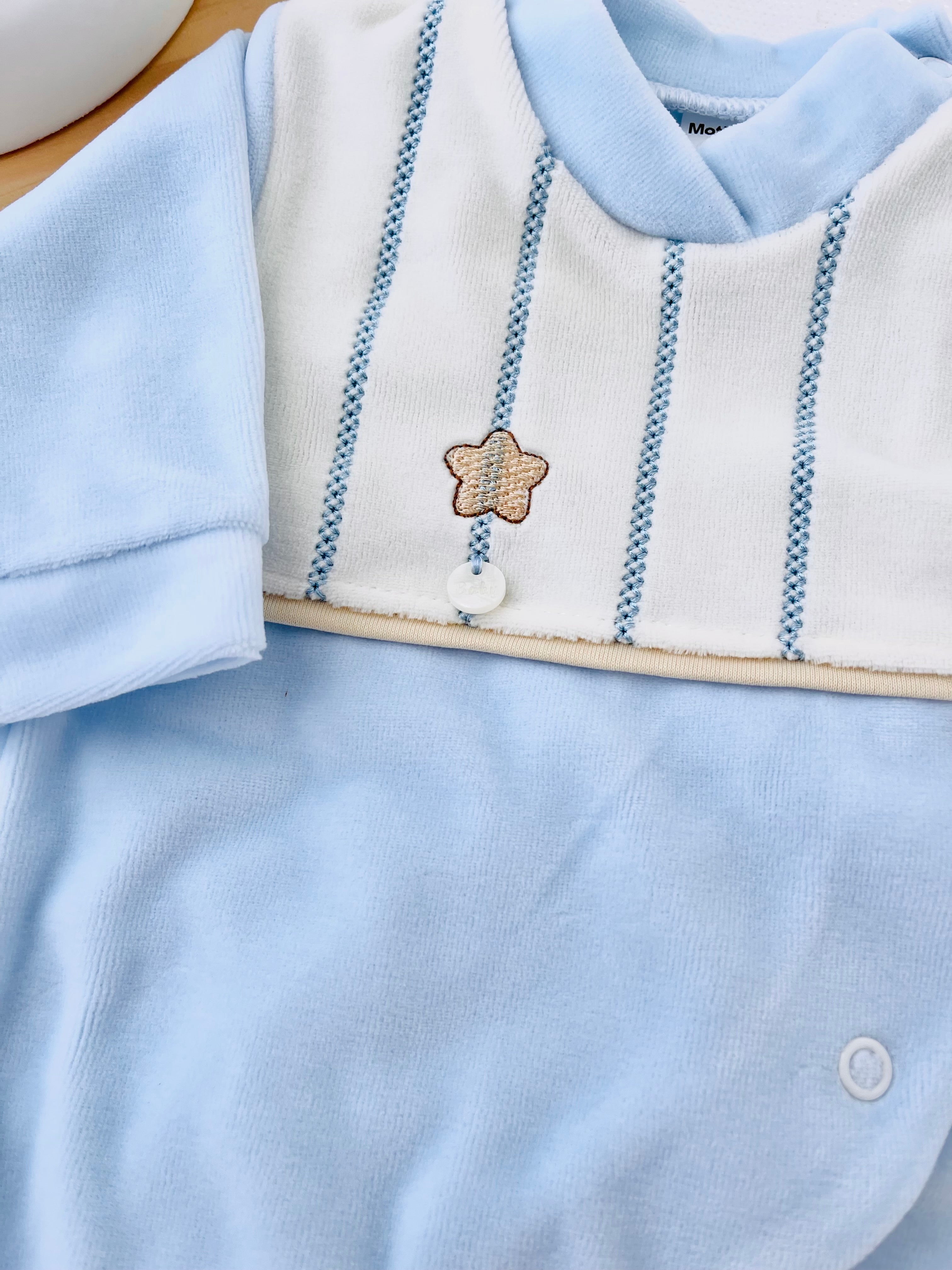 Babygrow Riscas em veludo