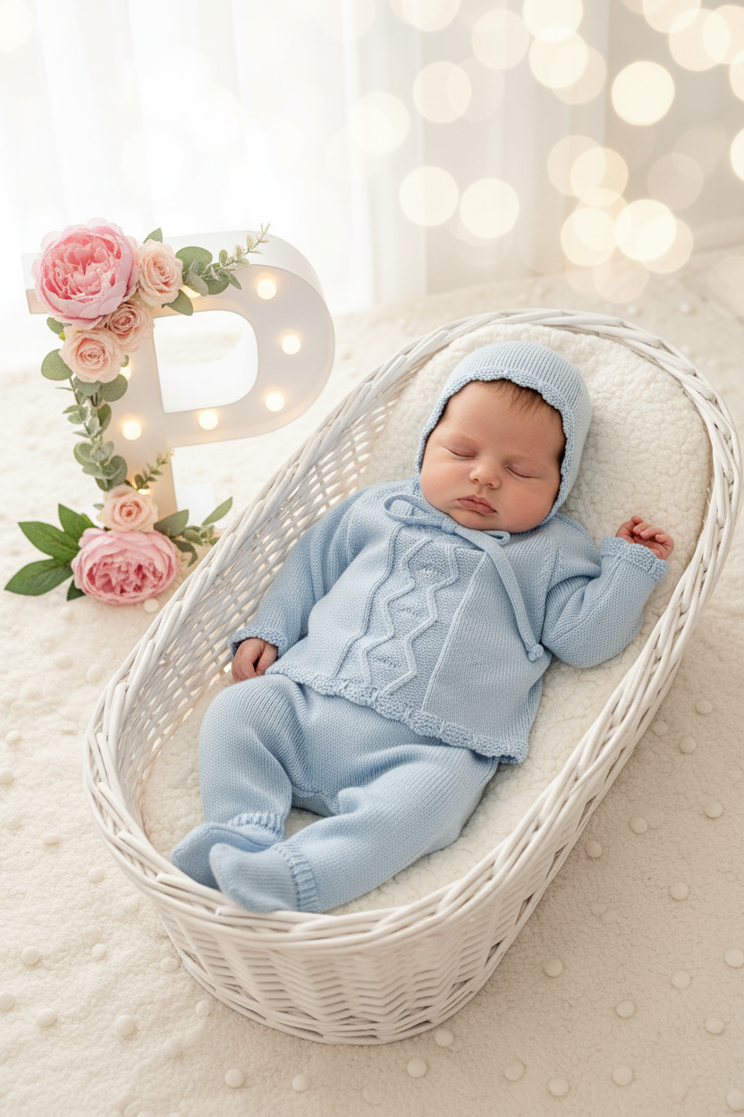 Conjunto: touca, camisola, calças Primavera Verão