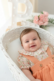 Fofo e blusa tema flores laranja 3-12M