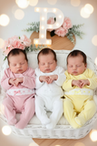 Babygrow veludo fita em renda