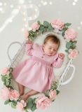 Vestido rosa suave