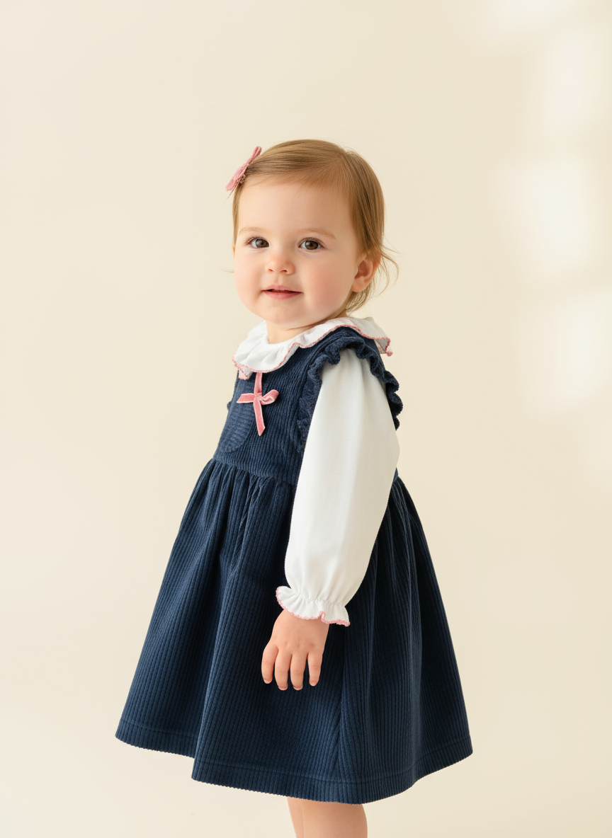 Vestido bombazine e blusa com golinha