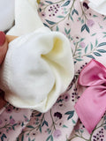Conjunto Clarinha: casaco, vestido e camisola com golinha