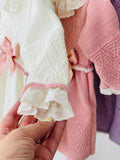 Vestido e touca Pérola -Outono Inverno