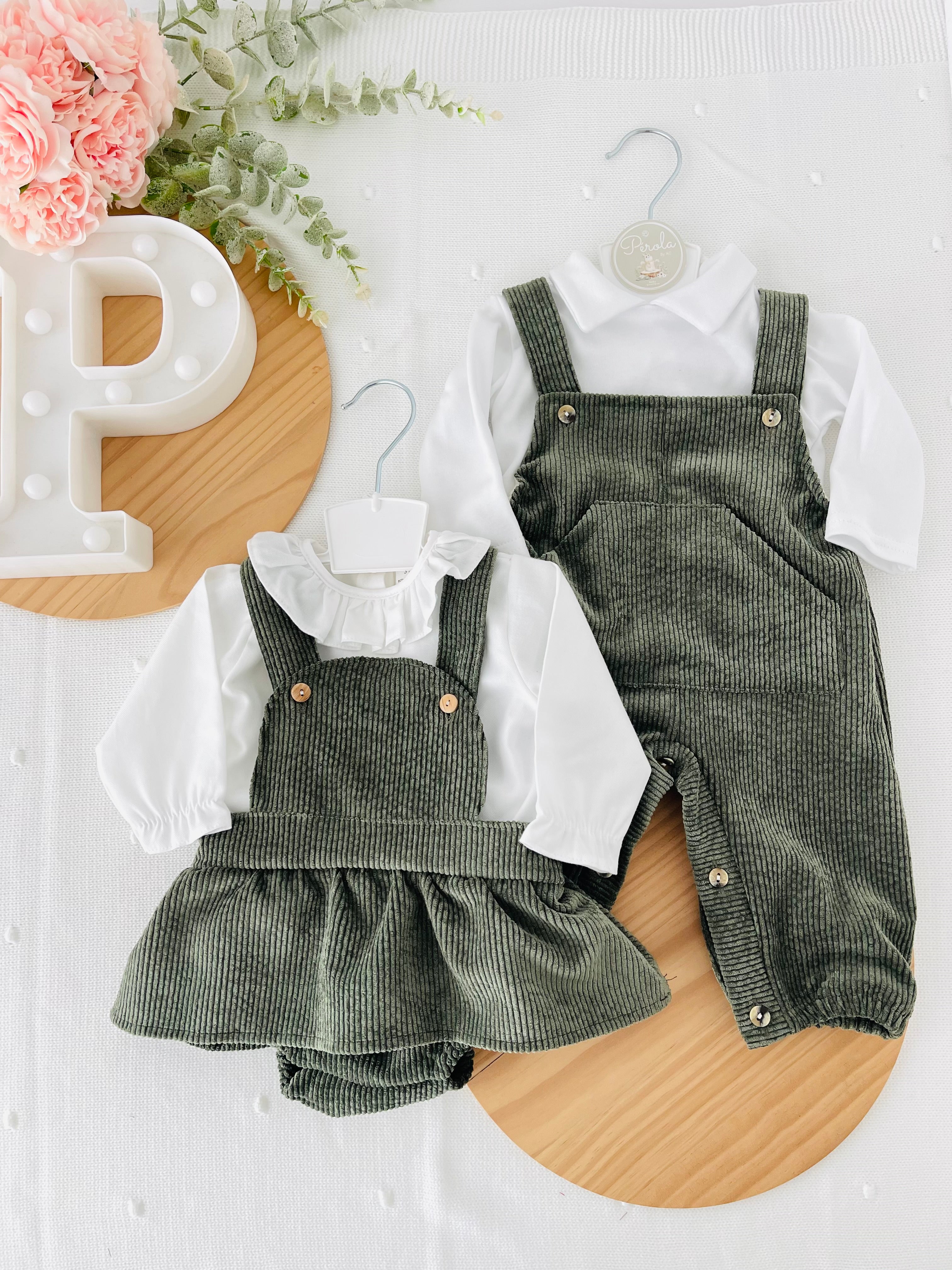 Conjunto verde: fofo e blusa