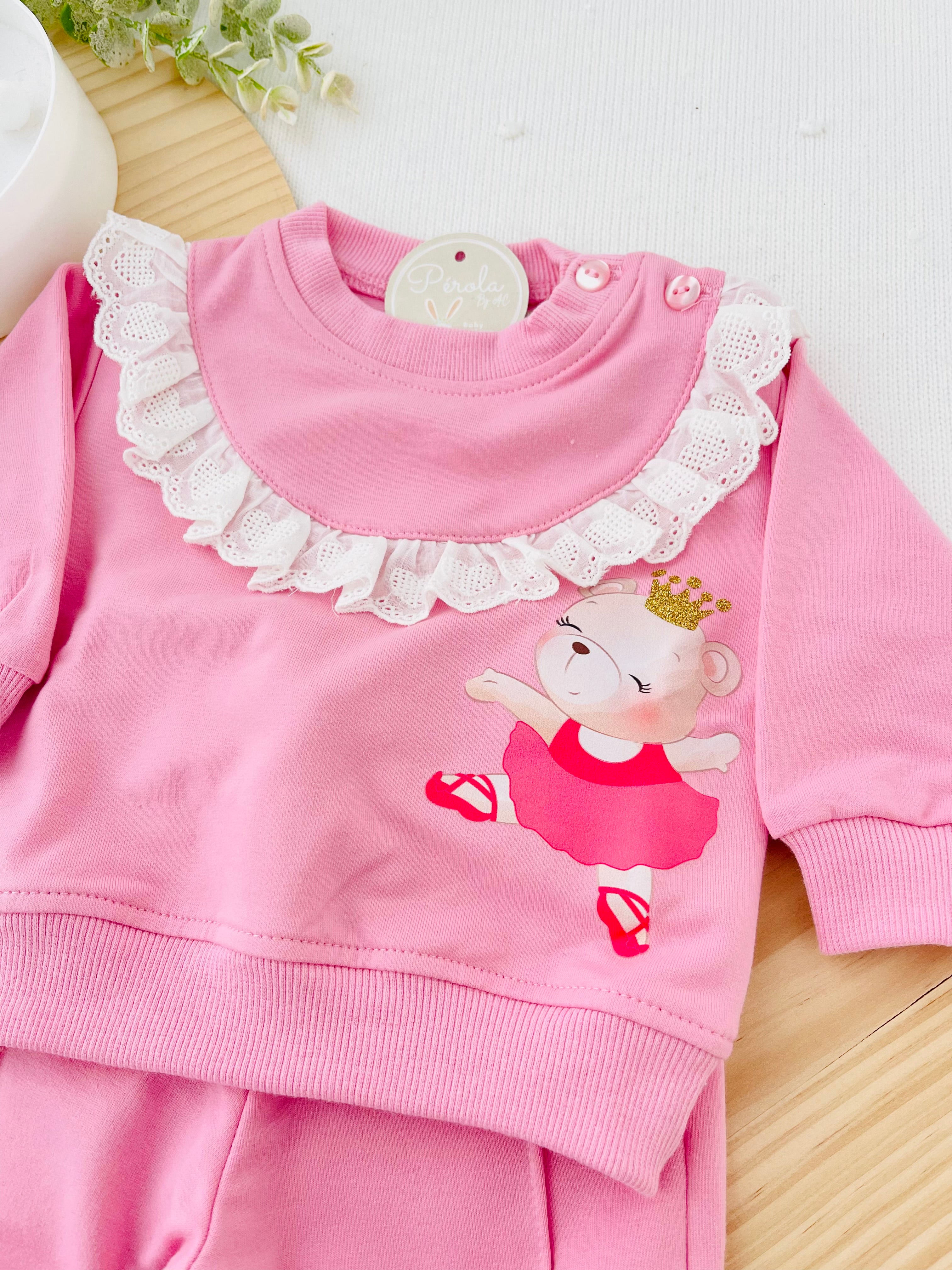 Fato de treino ursinha bailarina