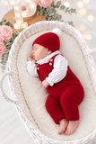 Saída maternidade vermelho menina Outono Inverno