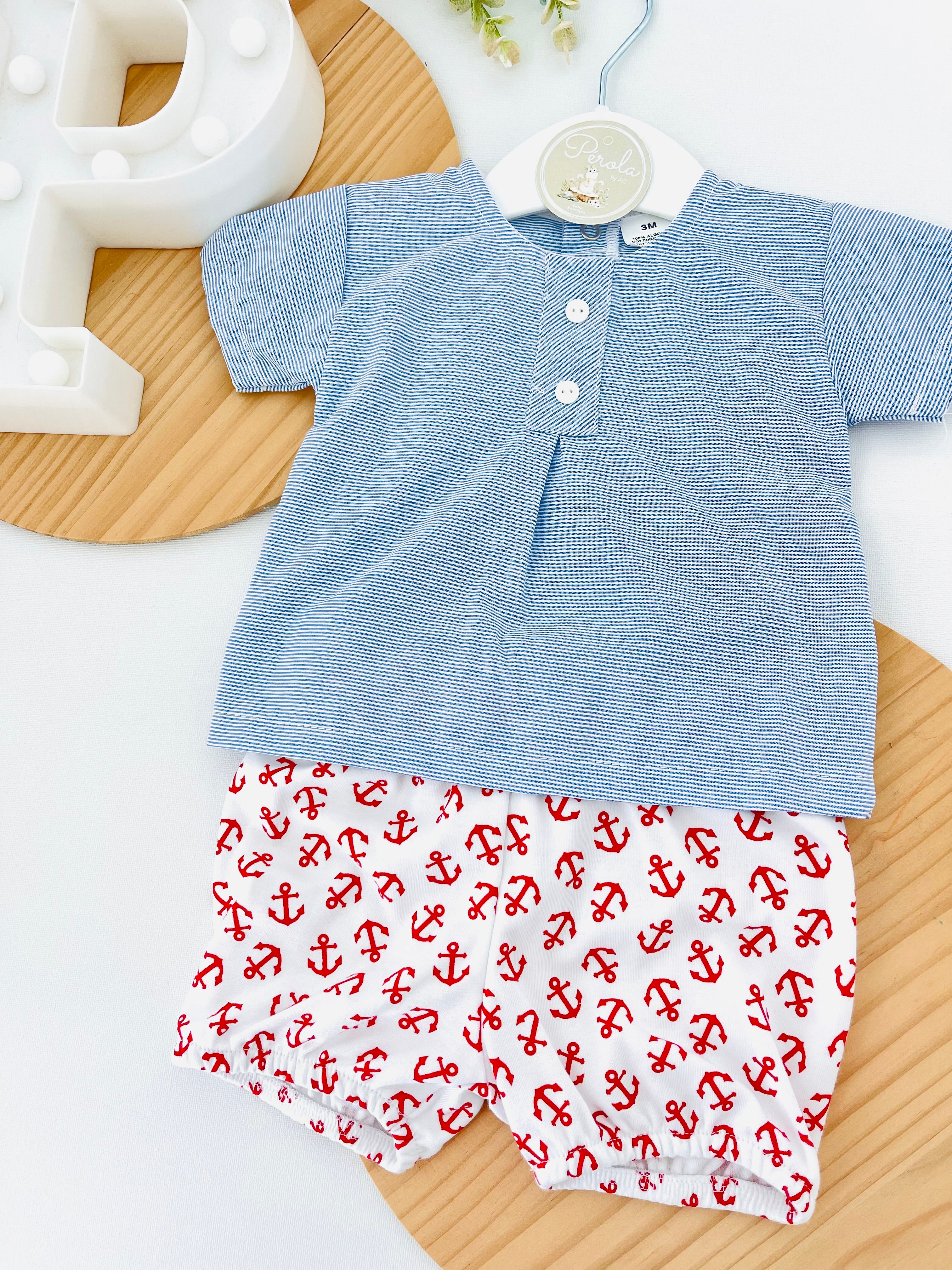 Conjunto: camisa e calções