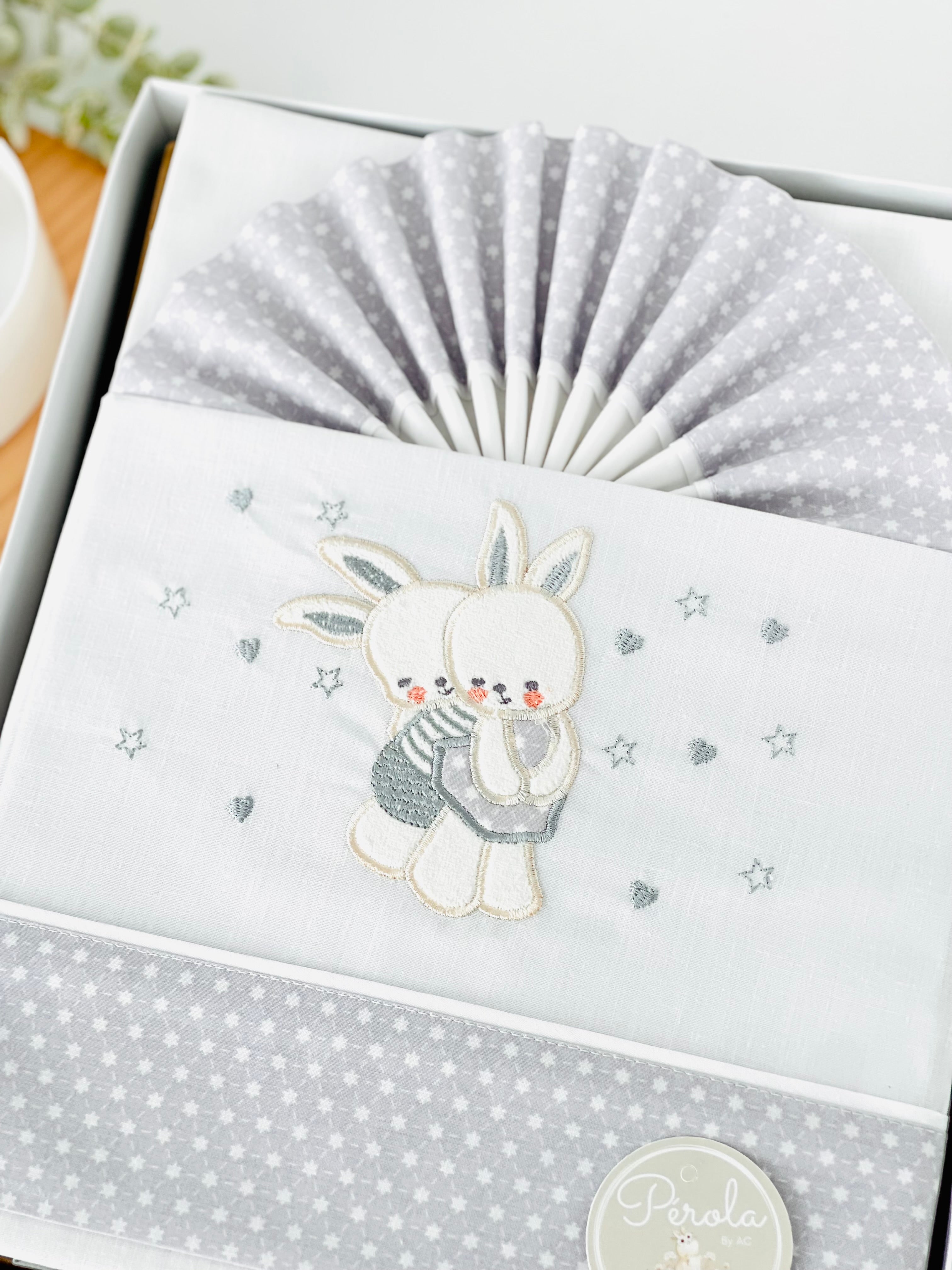 Lençóis algodão berços “next 2 me” coelhinhos