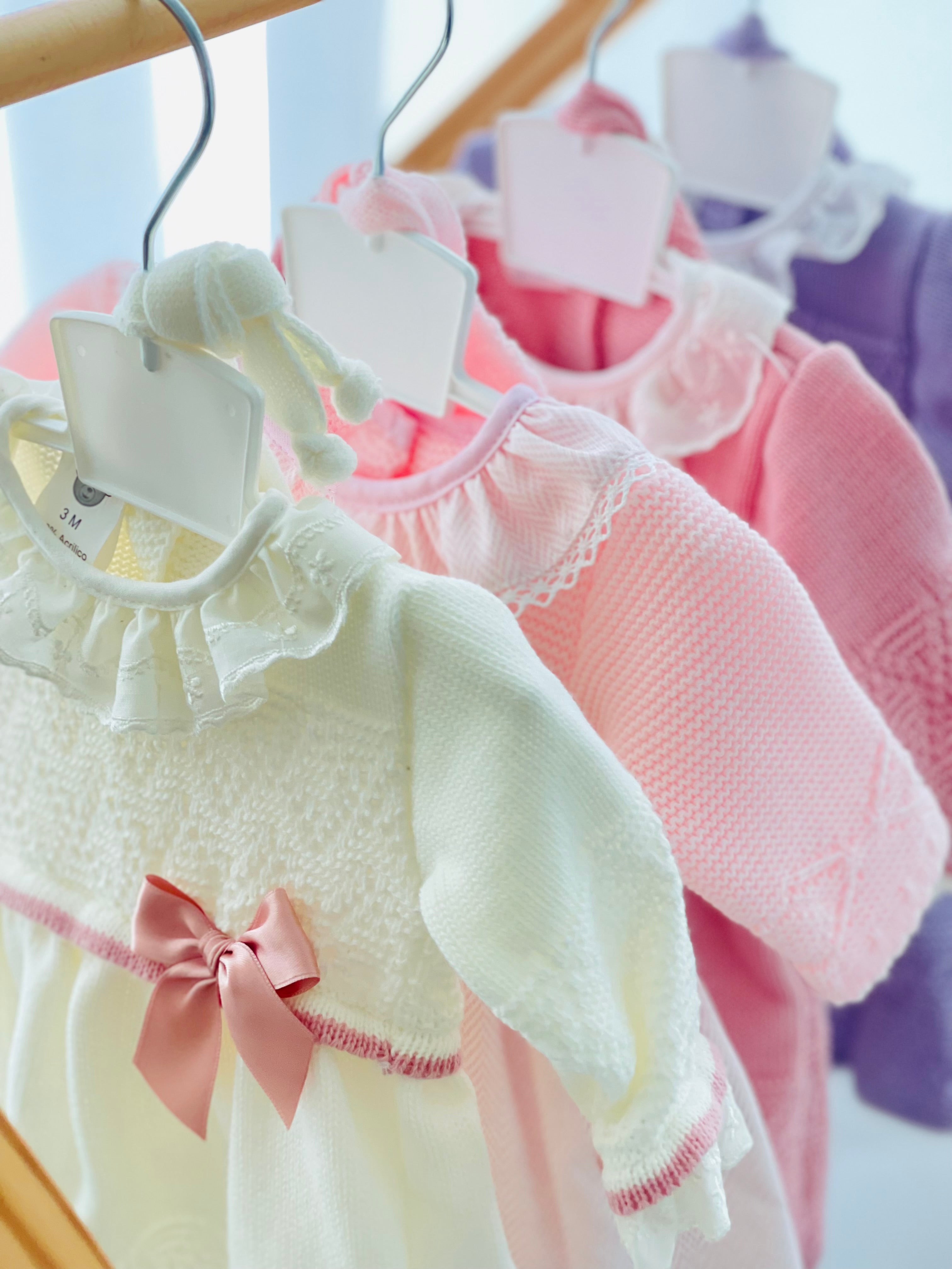 Vestido e touca Lilás  -Outono Inverno