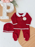 Saída de maternidade vermelho 100% algodão