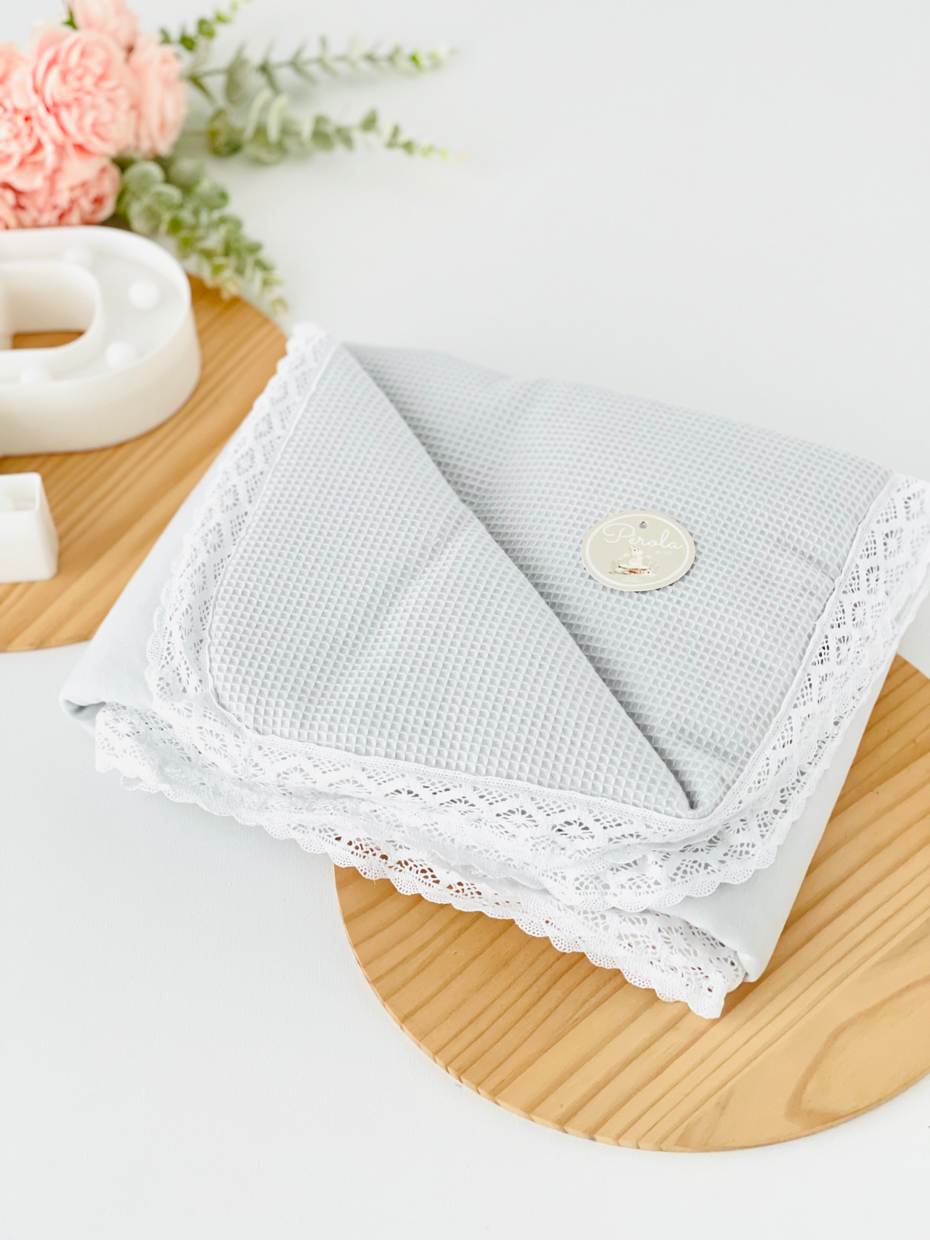 Manta algodão tema favos