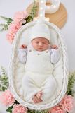Saída maternidade menino pérola : 3 peças Outono/Inverno