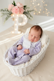 Babygrow veludo renda