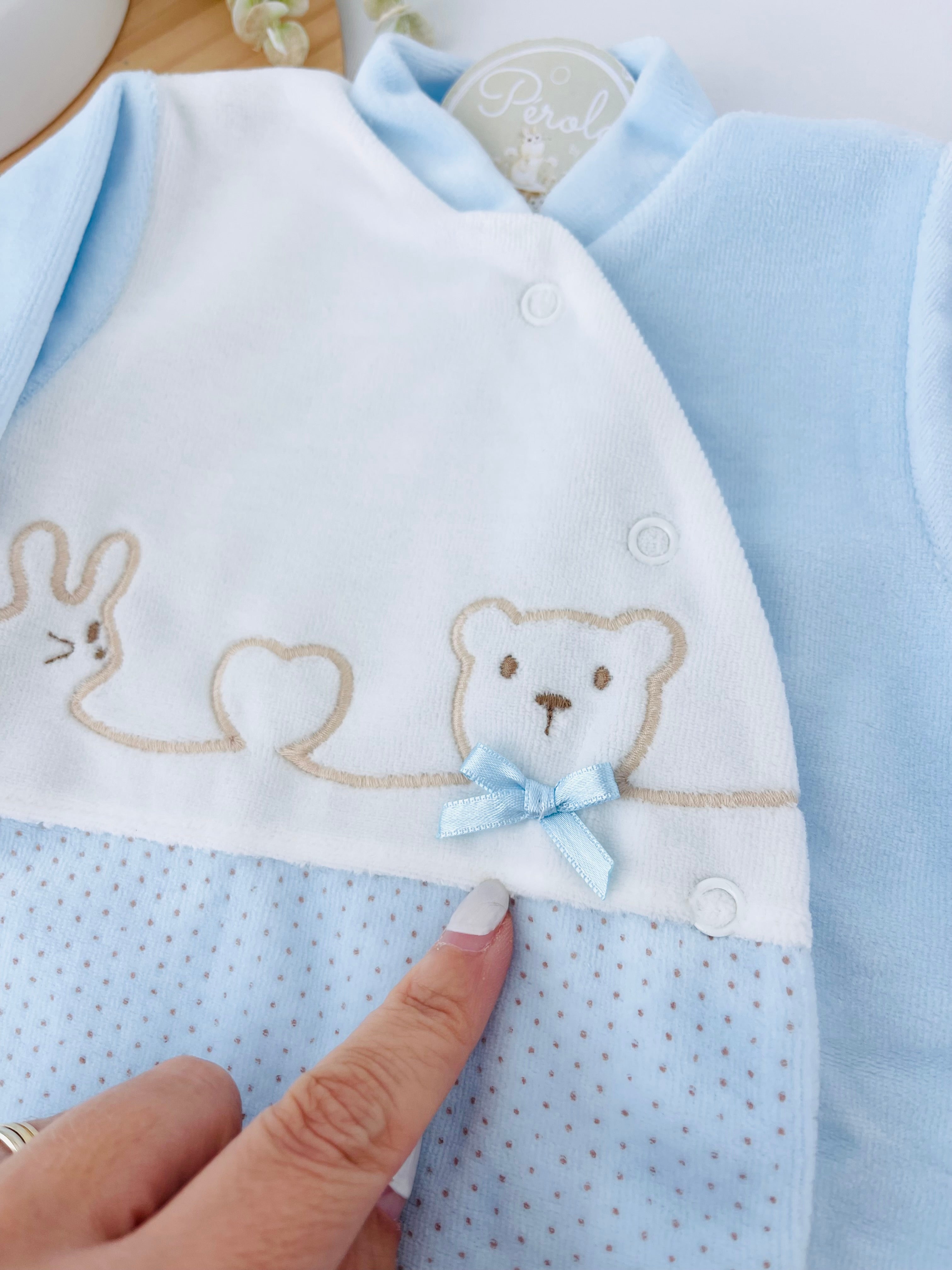 Babygrow linha do Amor em Veludo